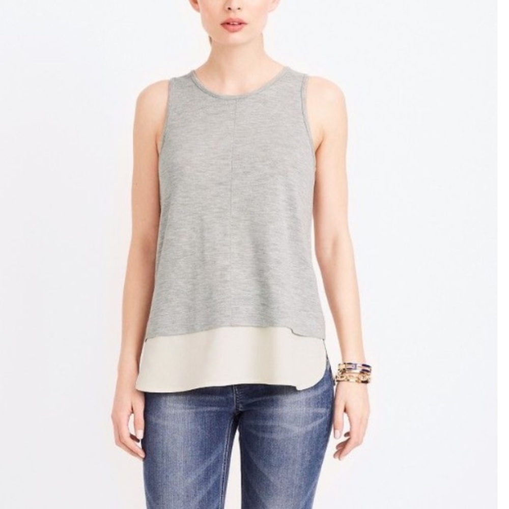 J. Crew Drapey  Grey Women’s Tank Top size small